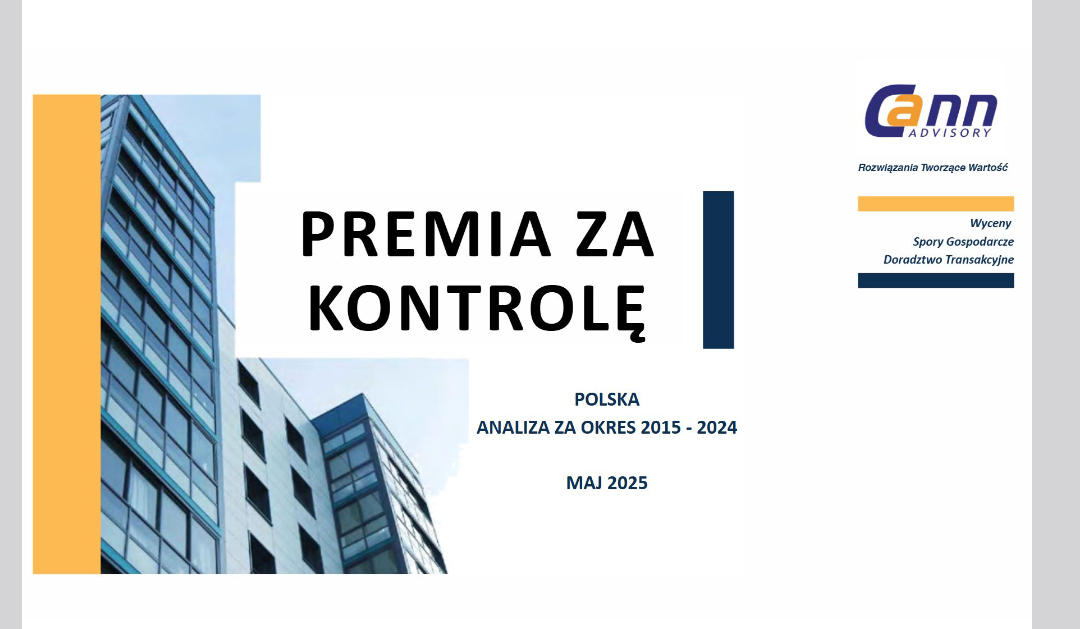 Raport szacowania premii za kontrolę w latach 2015 – 2024 w Polsce