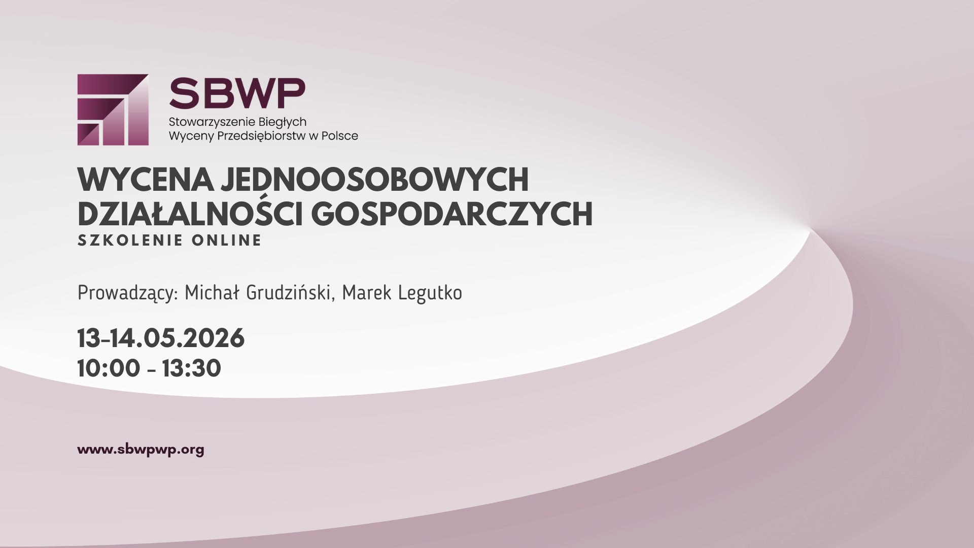 Szkolenie: Wycena jednoosobowych działalności gospodarczych